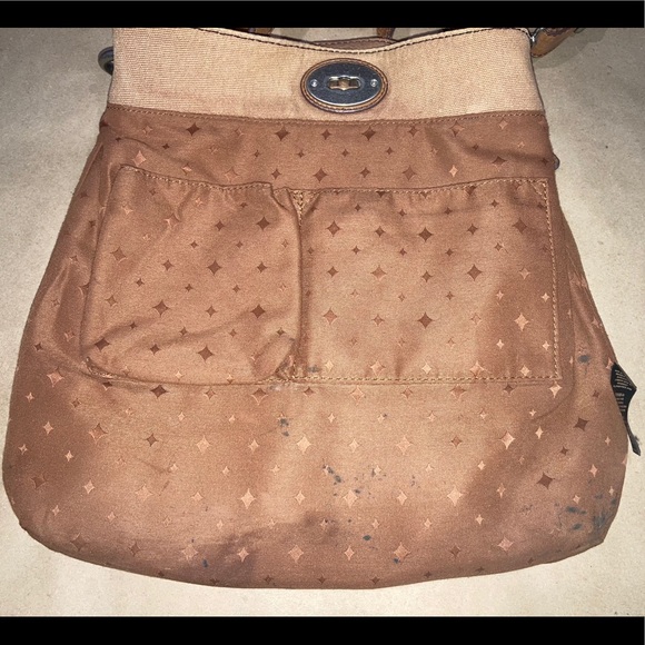 Large brown fossil crossbody. - Picture 4 of 6